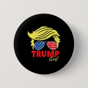 Trump Girl Messy Bun Trump 2024 Val American Knapp