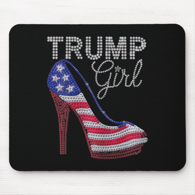 Trump Girl Stilettos High Heel American Flagga Bli Musmatta (Framsidan)