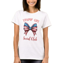 Trump Girl T-Shirt for Women, 2024 Val
