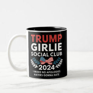 Trump Girlie Coquette Social Club Båge Val Två-Tonad Mugg