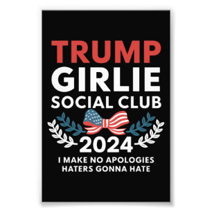 Trump Girlie Coquette Social Club Bow Val Fototryck