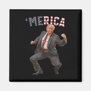 Trump Glad 4:e Juli Trump Amerikansk Flagga Gåvor  Magnet