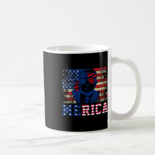 Trump Glad Fjärde 4:e Juli Trump Amerikansk Flagga Kaffemugg