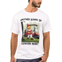 Trump Gnome spelar Golf med skattebetalarnas penga