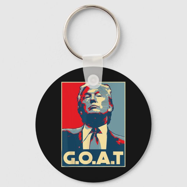Trump Goat Mitten Finger 2024 Republican Nyckelring (Framsida)