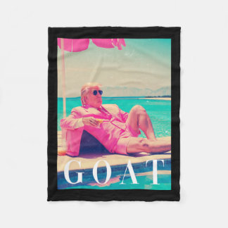 Trump Goat Shirt Summer 2024 Retro Funny Rosa Dona Fleecefilt