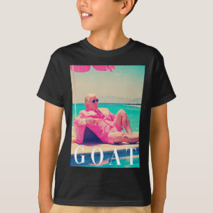 Trump Goat Shirt Summer 2024 Retro Funny Rosa Dona T