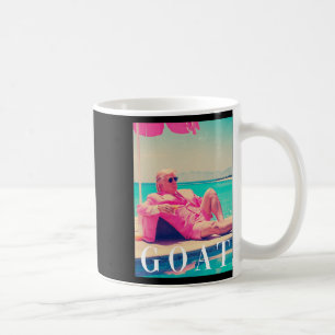 Trump Goat Summer 2024 Retro Funny Rosa Donald Tru Kaffemugg