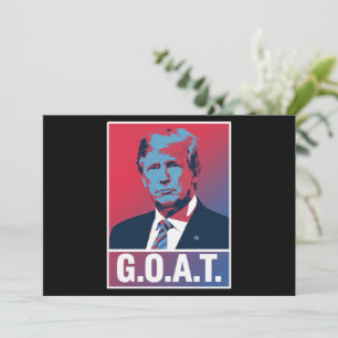 Trump GOAT Valet 2024 Republikansk Vintage Inbjudningar