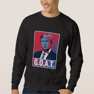 Trump GOAT Valet 2024 Republikansk Vintage Lång Ärmad Tröja