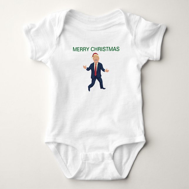 Trump God jul Barnkläders T Shirt (Framsida)