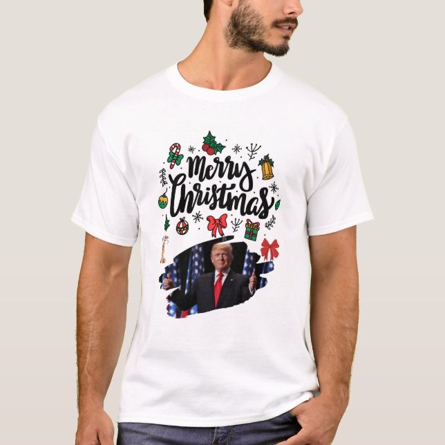 Trump God Jul T Shirt (Framsida)