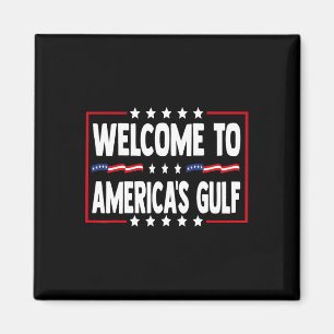 Trump Golfströmmen Usa Amerika Rolig Golfströmmen Magnet