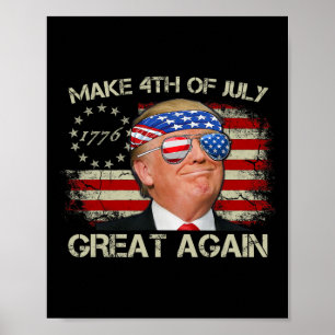 Trump Gör 4:e Juli Stort Igen 47:e Presidenten Poster