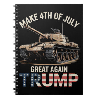 Trump gör 4 juli fantastiskt igen med militär anteckningsbok