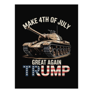 Trump gör 4 juli fantastiskt igen med militär fototryck
