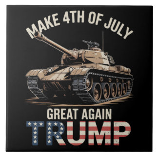 Trump gör 4 juli fantastiskt igen med militär kakelplatta