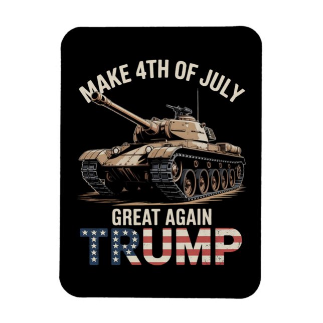 Trump gör 4 juli fantastiskt igen med militär magnet (Vertikal)