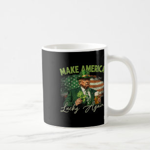 Trump Gör Amerika Lucky Igen St Patrick's Day Sh Kaffemugg