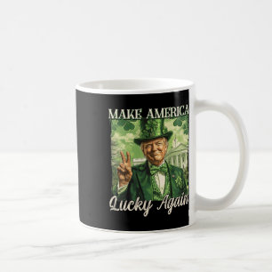Trump Gör Amerika Lucky Igen St Patrick's Day Sh Kaffemugg