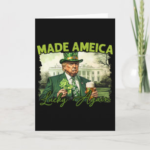 Trump Gör Amerika Lucky Igen St Patrick's Day Sh Kort
