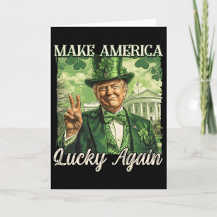 Trump Gör Amerika Lucky Igen St Patrick's Day Sh Kort