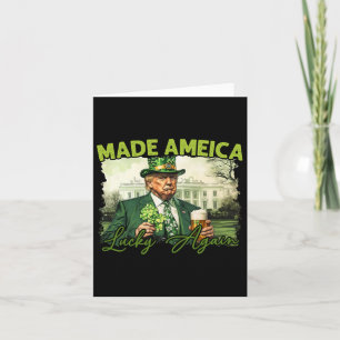 Trump Gör Amerika Lucky Igen St Patrick's Day Sh Kort