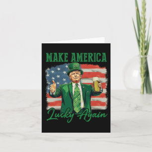 Trump Gör Amerika Lucky Igen St Patrick's Day Sh Kort