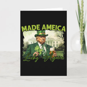 Trump Gör Amerika Lucky Igen St Patrick's Day Sh Kort
