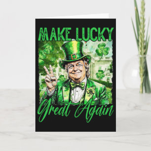 Trump Gör Amerika Lucky Igen St Patrick's Day Sh Kort