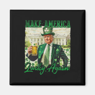 Trump Gör Amerika Lucky Igen St Patrick's Day Sh Magnet