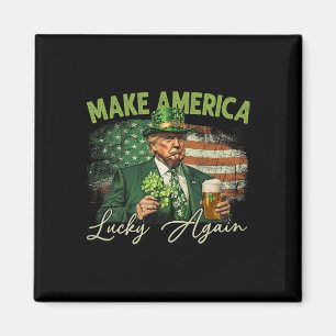 Trump Gör Amerika Lucky Igen St Patrick's Day Sh Magnet