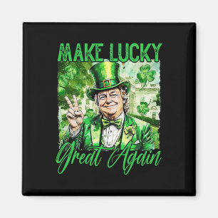 Trump Gör Amerika Lucky Igen St Patrick's Day Sh Magnet