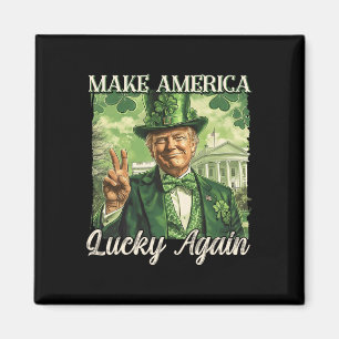Trump Gör Amerika Lucky Igen St Patrick's Day Sh Magnet
