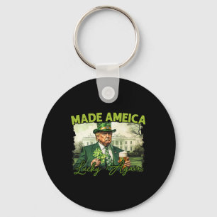 Trump Gör Amerika Lyckligt Igen St Patricks Dag Sh Nyckelring