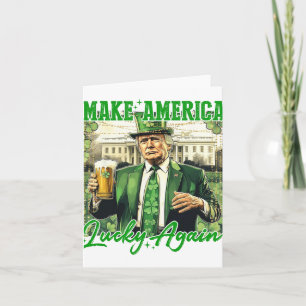 Trump Gör Amerika Lyckligt Igen St Patrick's Day S Kort