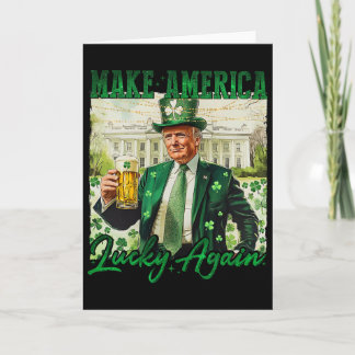 Trump Gör Amerika Lyckligt Igen St Patrick's Day S Kort