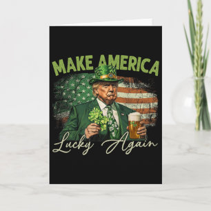 Trump Gör Amerika Lyckligt Igen St Patricks Day Sh Kort