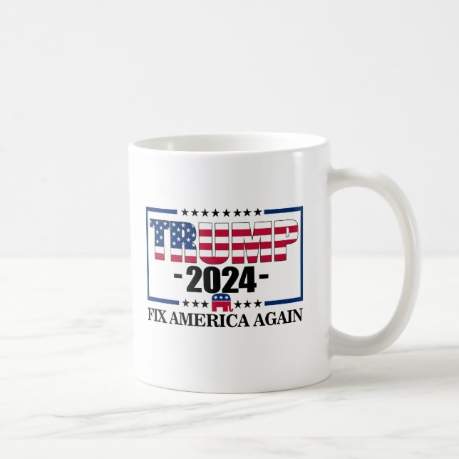Trump Gör Amerika Underbart igen 2024 Kaffemugg (Höger)