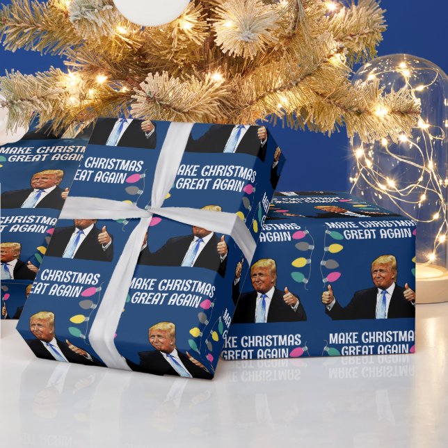 TRUMP GÖR CHRISTMAS UNDERBART IGEN WRAPPPPING PAPP PRESENTPAPPER (Helgdagar)