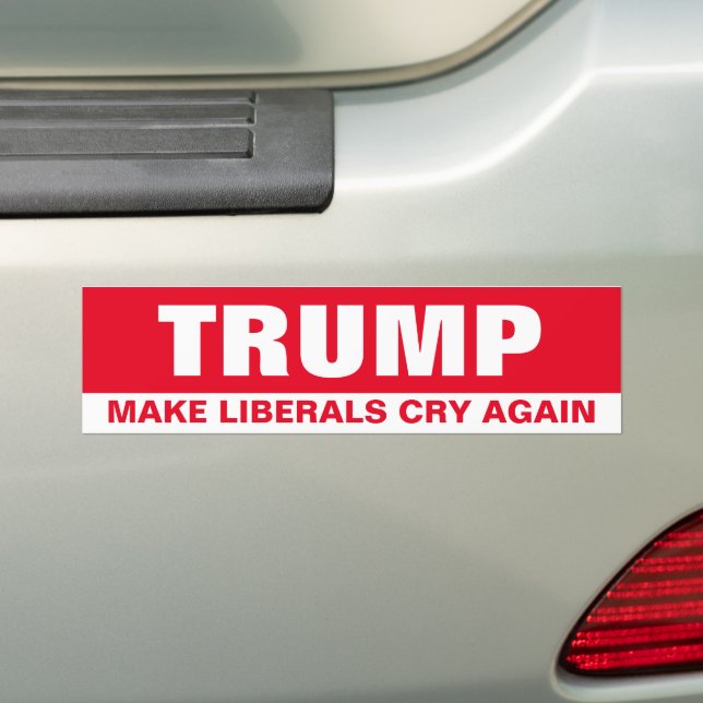 Trump Gör det liberala Gråt igen Bildekal (På Bil)