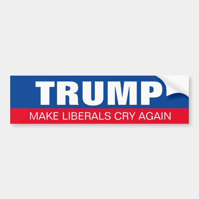 Trump Gör det liberala Gråt igen Bildekal (Framsidan)