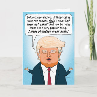 Trump Gör Födelsedagar Stora Igen Kort