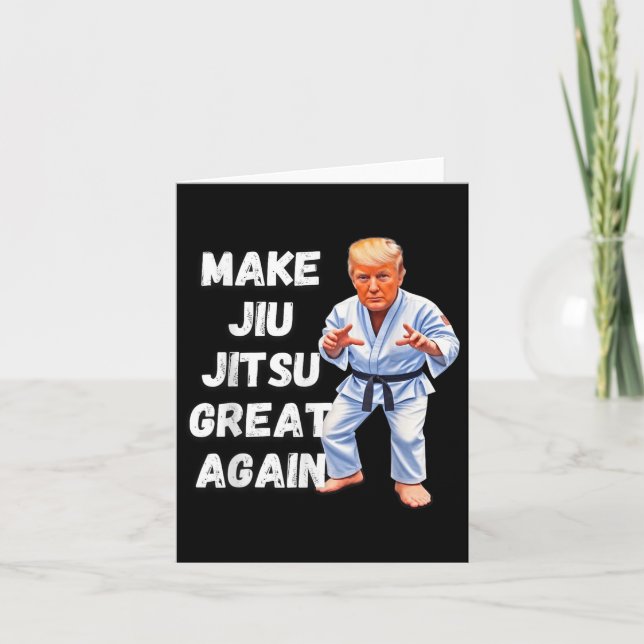 Trump Gör Jiu-jitsu Underbar igen Bjj Kort (Framsida)