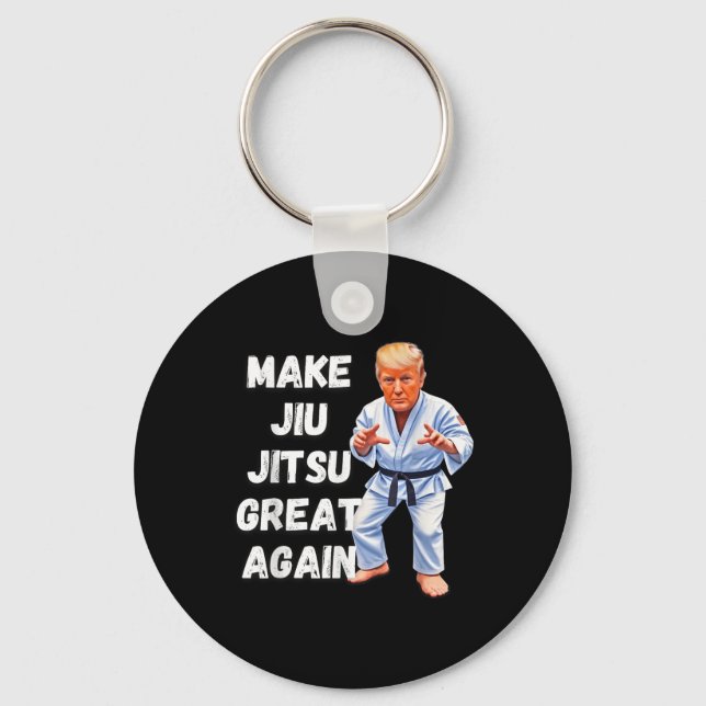 Trump Gör Jiu-jitsu Underbar igen Bjj Nyckelring (Framsida)