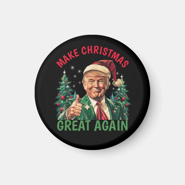 Trump Gör jul Underbar igen jul Magnet (Framsidan)