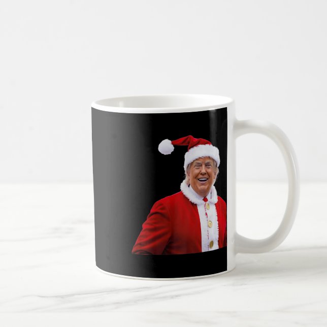 Trump Gör jul Underbar igen jultomtrumpen Kaffemugg (Höger)