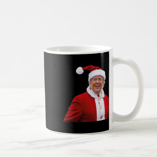 Trump Gör jul Underbar igen jultomtrumpen Kaffemugg (Höger)