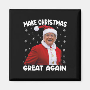Trump Gör jul Underbar igen jultomtrumpen Magnet
