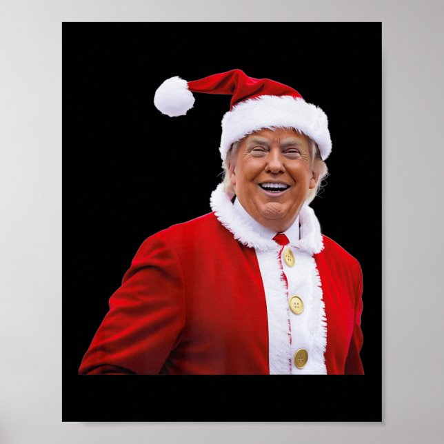 Trump Gör jul Underbar igen jultomtrumpen Poster (Framsidan)
